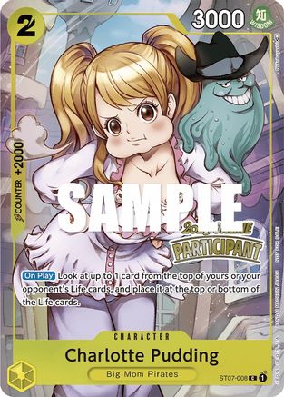 (ST07-008) Charlotte Pudding (Online Regional 2023) [Participant] - One Piece Promotion Cards Foil