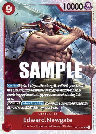(OP02-004) Edward.Newgate (004) - Paramount War Foil