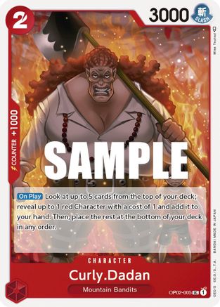 (OP02-005) Curly.Dadan - Paramount War Normal