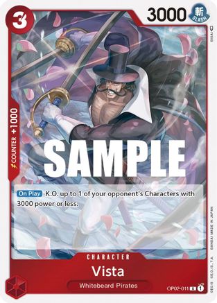 (OP02-011) Vista - Paramount War Foil