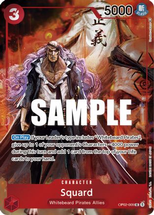 (OP02-009) Squard (Box Topper) - Paramount War Foil