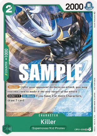 Killer (Promotion Pack 2023) (OP01-039) - One Piece Promotion Cards