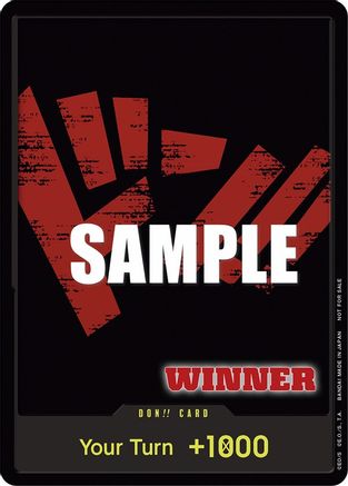 DON!! Card (Red and Black) (Tournament Pack Vol. 2) [Winner] - One Piece Promotion Cards Normal