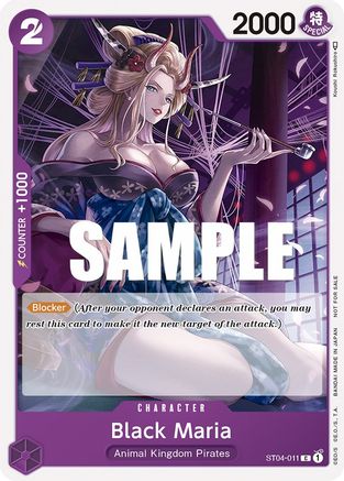 Black Maria (Tournament Pack Vol. 2) (ST04-011) - One Piece Promotion Cards