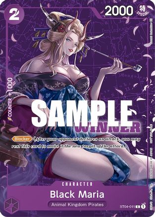 Black Maria (Tournament Pack Vol. 2) [Winner] (ST04-011) - One Piece Promotion Cards