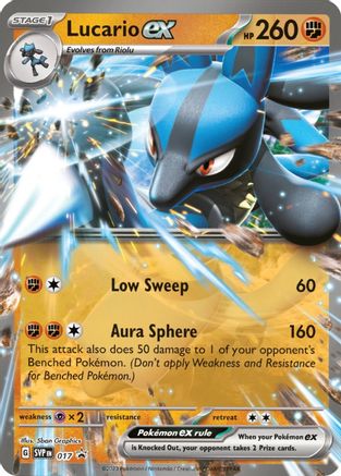 Lucario ex (17) - SV Scarlet & Violet Promo Cards Holofoil - Promo