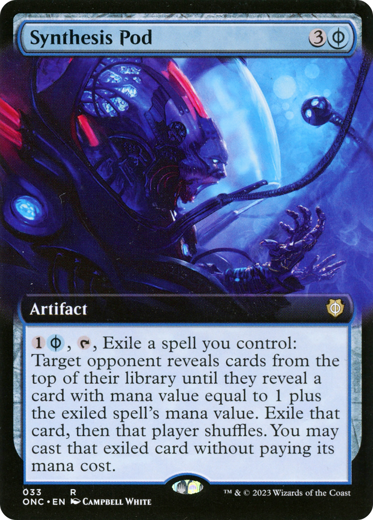 Synthesis Pod (ONC-033) - Phyrexia: All Will Be One Commander: (Extended Art)