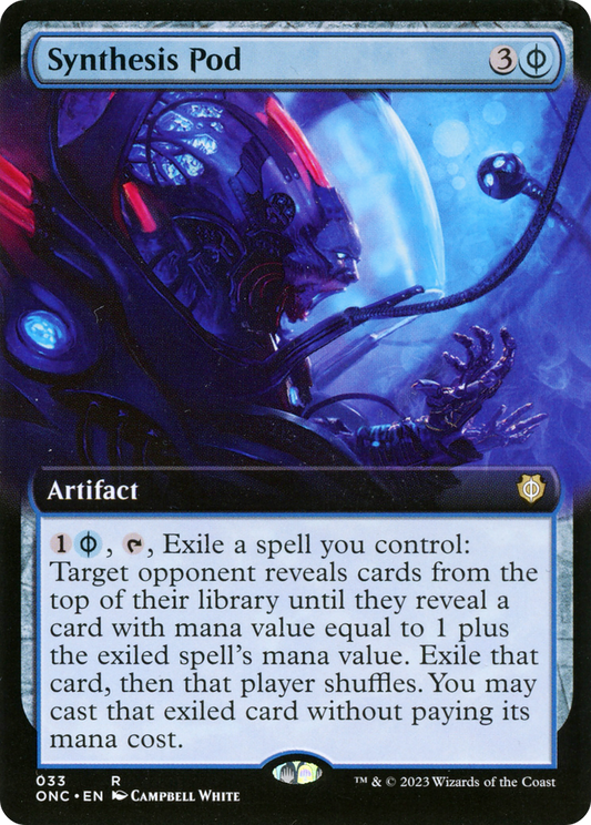 Synthesis Pod (ONC-033) - Phyrexia: All Will Be One Commander: (Extended Art)