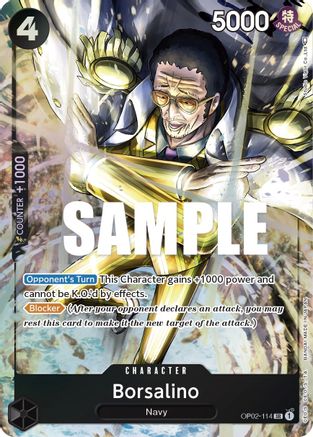 (OP02-114) Borsalino (Alternate Art) - Paramount War Foil