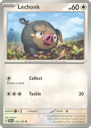 Lechonk (155/198) - SV01 Scarlet & Violet Base Set  - Common