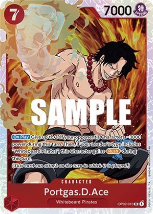 (OP02-013) Portgas.D.Ace - Paramount War Foil
