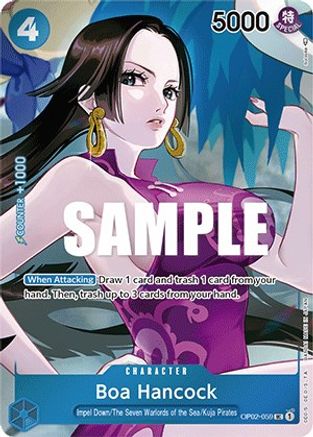 (OP02-059) Boa Hancock (Box Topper) - Paramount War Foil