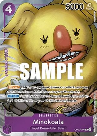 (OP02-086) Minokoala (Box Topper) - Paramount War Foil