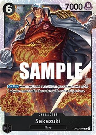 (OP02-099) Sakazuki - Paramount War Foil