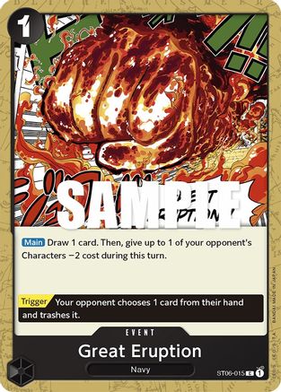(ST06-015) Great Eruption - Starter Deck 6: Absolute Justice Normal