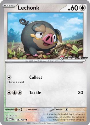 Lechonk (Pokemon Center Exclusive) (155/198) - Miscellaneous Cards & Products Holofoil - Common
