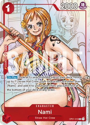 (OP01-016) Nami - OP01-016 (Alternate Art) - One Piece Promotion Cards Foil