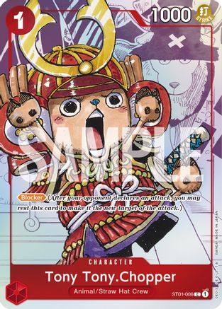 (ST01-006) Tony Tony.Chopper - ST01-006 (Alternate Art) - One Piece Promotion Cards Foil