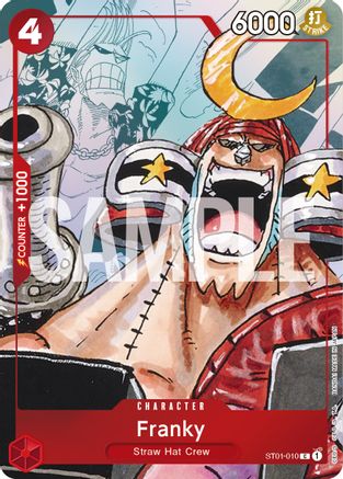 (ST01-010) Franky - ST01-010 (Alternate Art) - One Piece Promotion Cards Foil