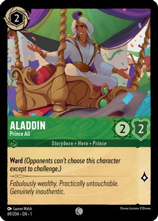 (069/204)  Aladdin - Prince Ali - The First Chapter  Cold Foil