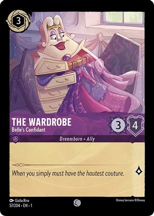 (057/204)  The Wardrobe - Belle's Confidant - The First Chapter  Cold Foil