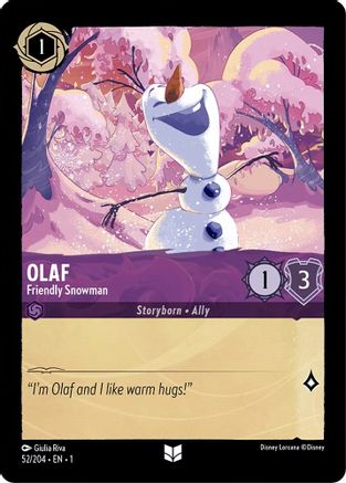 (052/204)  Olaf - Friendly Snowman - The First Chapter  Cold Foil