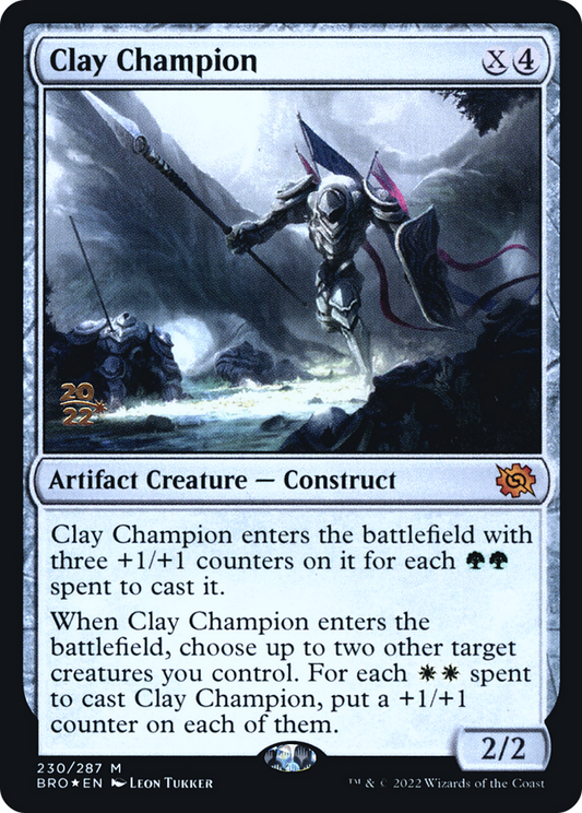 Clay Champion (PRE-230S) - The Brothers' War Promos (Prerelease) Foil