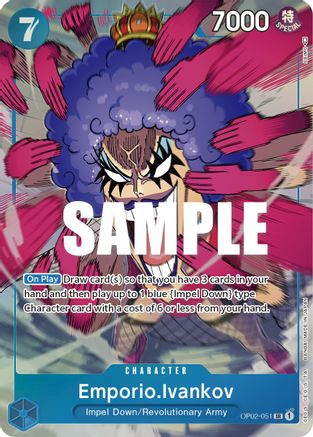 Emporio.Ivankov (051) (Alternate Art) (OP02-051) - Paramount War Foil