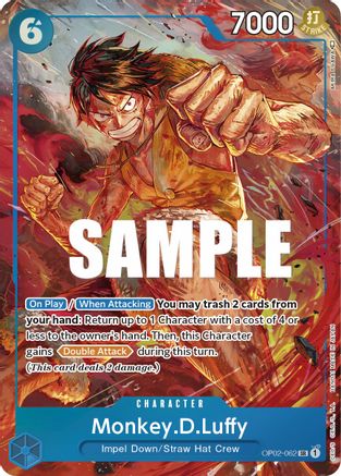 (OP02-062) Monkey.D.Luffy (062) (Alternate Art) - Paramount War Foil