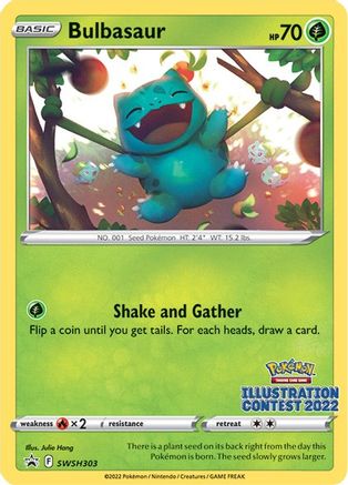 Bulbasaur (Illustration Contest 2022) SWSH303 - SWSH Sword & Shield Promo Cards Normal - Promo