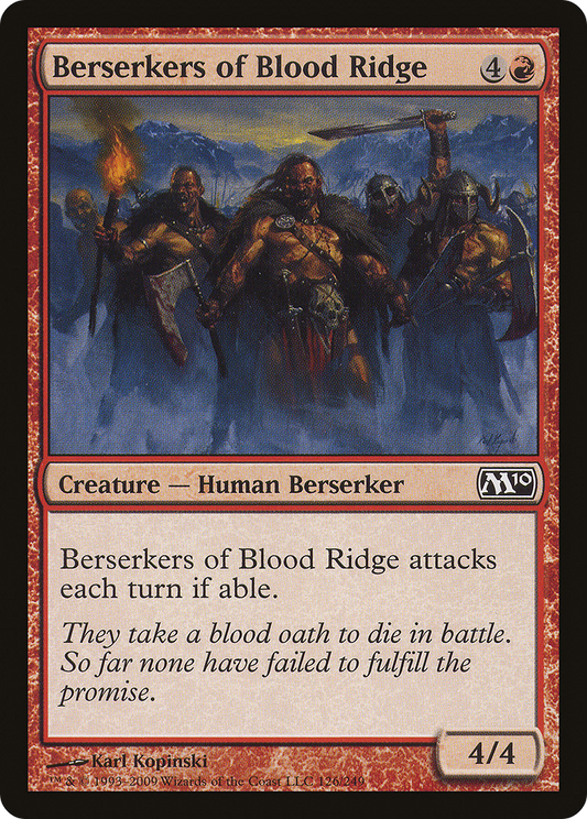 Berserkers of Blood Ridge (M10-126) - Magic 2010 Foil