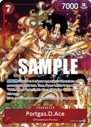 (OP02-013) Portgas.D.Ace (Parallel) - Paramount War Foil