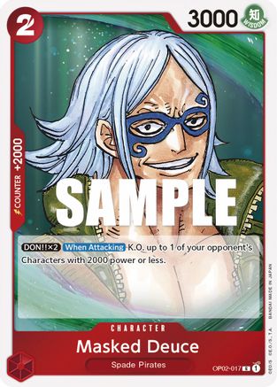 (OP02-017) Masked Deuce - Paramount War Foil
