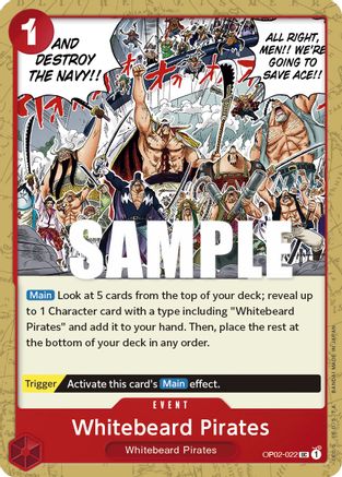 (OP02-022) Whitebeard Pirates - Paramount War Normal