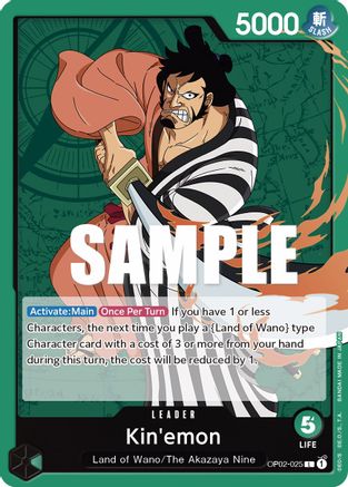 (OP02-025) Kin'emon - Paramount War Normal