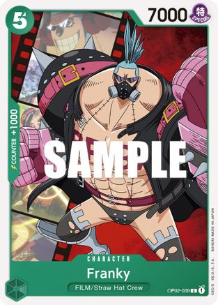 (OP02-039) Franky - Paramount War Normal