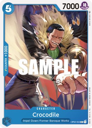 (OP02-053) Crocodile - Paramount War Normal