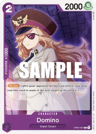 (OP02-081) Domino - Paramount War Normal