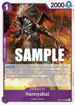 (OP02-083) Hannyabal - Paramount War Foil