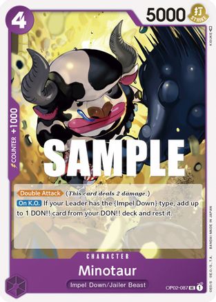 (OP02-087) Minotaur - Paramount War Normal