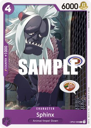 (OP02-088) Sphinx - Paramount War Normal
