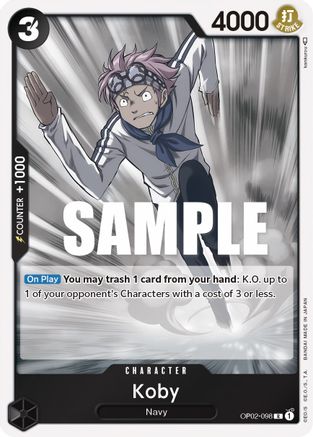 Koby (OP02-098) - Paramount War Foil