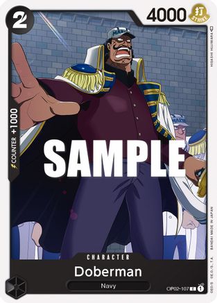 (OP02-107) Doberman - Paramount War Normal