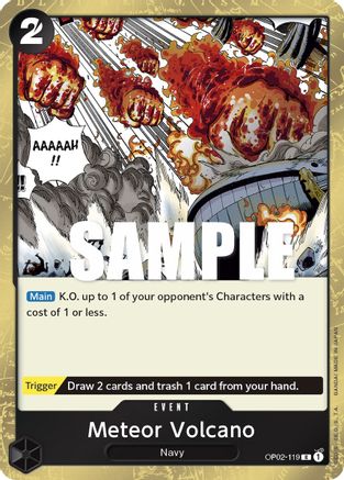 (OP02-119) Meteor Volcano - Paramount War Foil