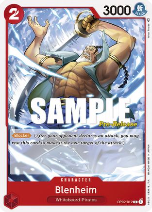 (OP02-012) Blenheim - Paramount War Pre-Release Cards Normal