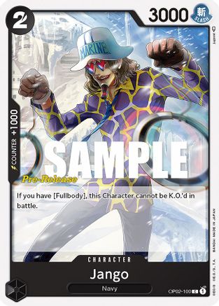 (OP02-100) Jango - Paramount War Pre-Release Cards Normal