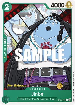 Jinbe (OP02-033) - Paramount War Pre-Release Cards