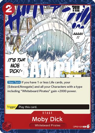 Moby Dick (OP02-024) - Paramount War Pre-Release Cards