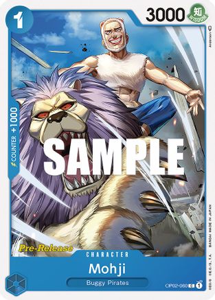 (OP02-060) Mohji - Paramount War Pre-Release Cards Normal
