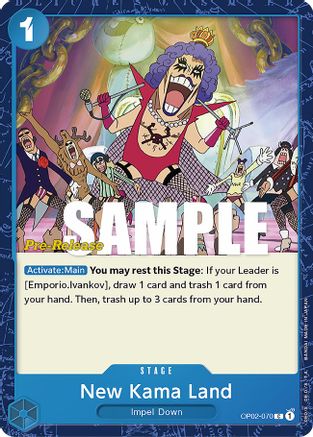 (OP02-070) New Kama Land - Paramount War Pre-Release Cards Normal